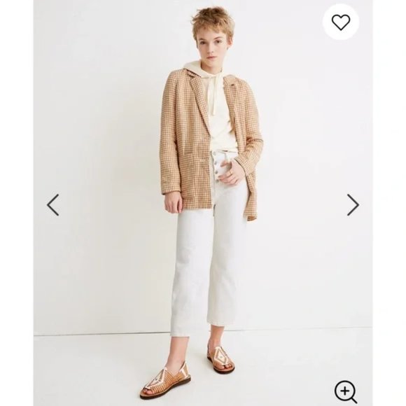 Madewell Linen Dorset blazer - gingham - XS - Picture 2 of 7